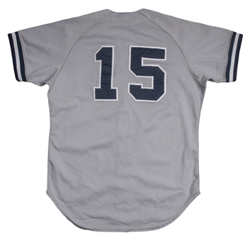 1978 Thurman Munson Game Used New York Yankees Road Jersey (Sports Investors Authentication)